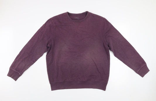 Mens UK Size L Marks and Spencer Purple Pullover Sweatshirt