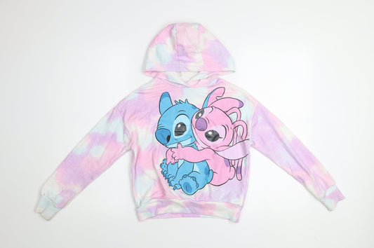 Girls UK Size 10-11 Years Disney Multicoloured Pullover Hoodie
