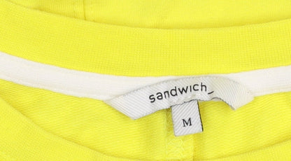 Womens UK Size M Sandwich Yellow Pullover Sweatshirt