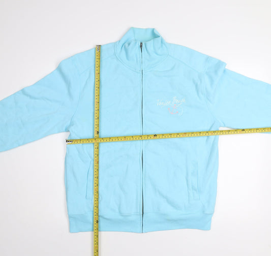 Womens UK Size L BLUE 84 Blue Basic Jacket