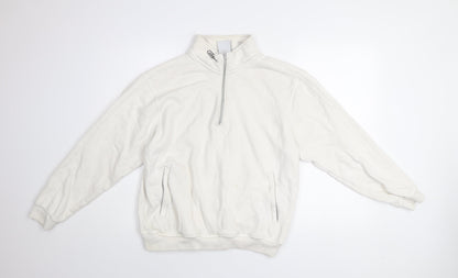 Mens UK Size M adidas White Pullover Sweatshirt