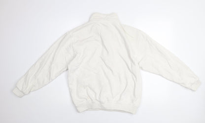 Mens UK Size M adidas White Pullover Sweatshirt