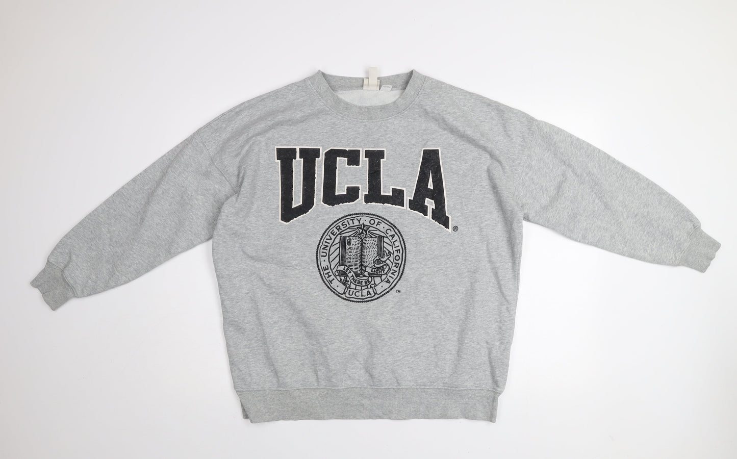 Mens UK Size S H&M Grey Pullover Sweatshirt