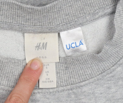 Mens UK Size S H&M Grey Pullover Sweatshirt