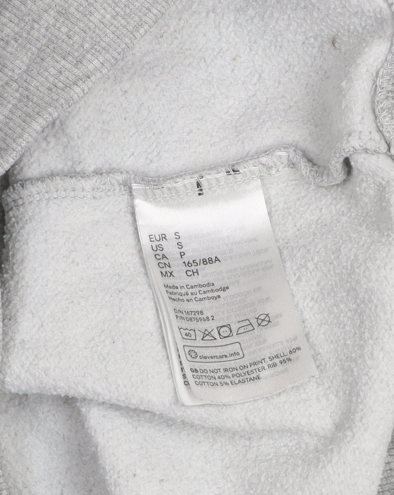 Mens UK Size S H&M Grey Pullover Sweatshirt