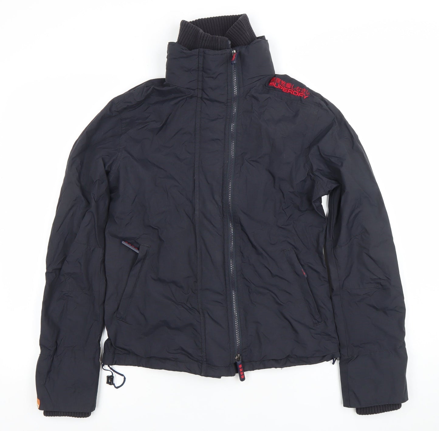 Womens UK Size L Superdry Black Basic Jacket