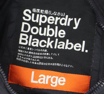 Womens UK Size L Superdry Black Basic Jacket