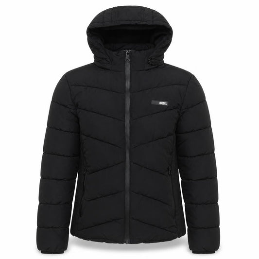 Womens UK Size XS Diesel Black Puffer Jacket