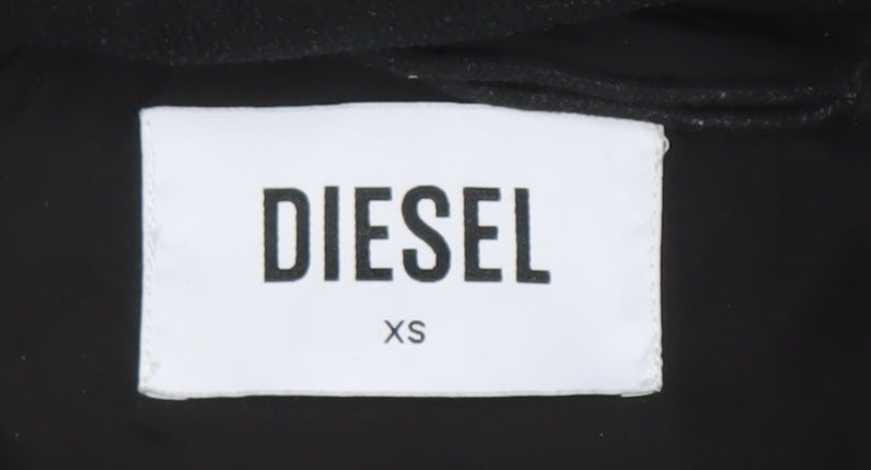 Womens UK Size XS Diesel Black Puffer Jacket