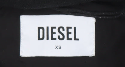 Womens UK Size XS Diesel Black Puffer Jacket
