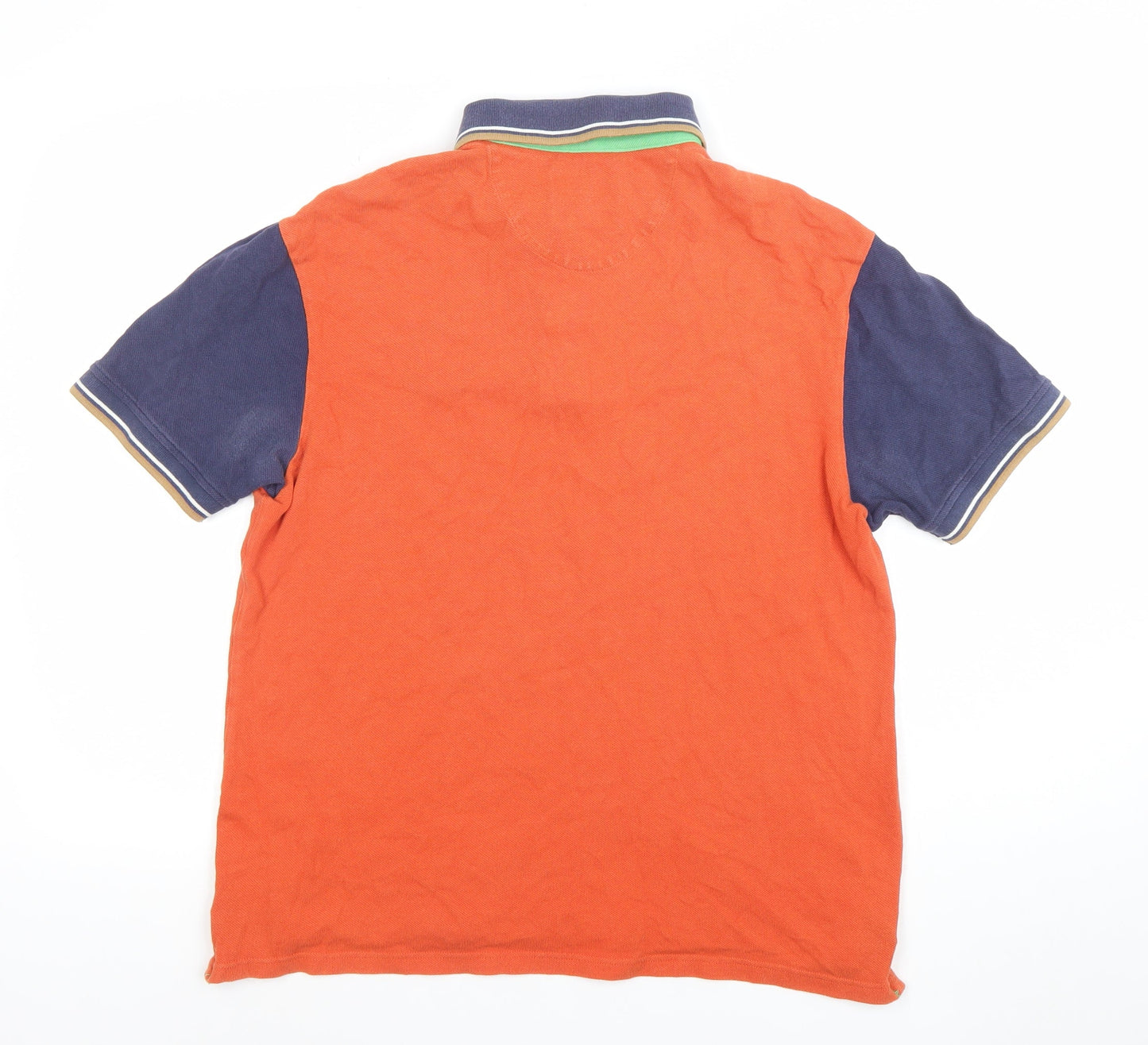 Marks and Spencer Blue Harbour Men's Orange Tailored Fit Polo Shirt M