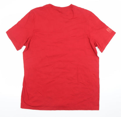 Adidas Men's Red Game On SJU 2019 Graphic T-Shirt Size L