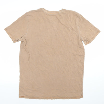 The Garden Men's Beige Barbarellas Discotheque Retro Graphic T-Shirt M