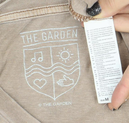 The Garden Men's Beige Barbarellas Discotheque Retro Graphic T-Shirt M