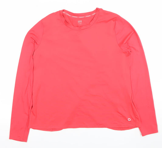 Marks and Spencer Women’s Pink Long Sleeve Active T-Shirt Size 14