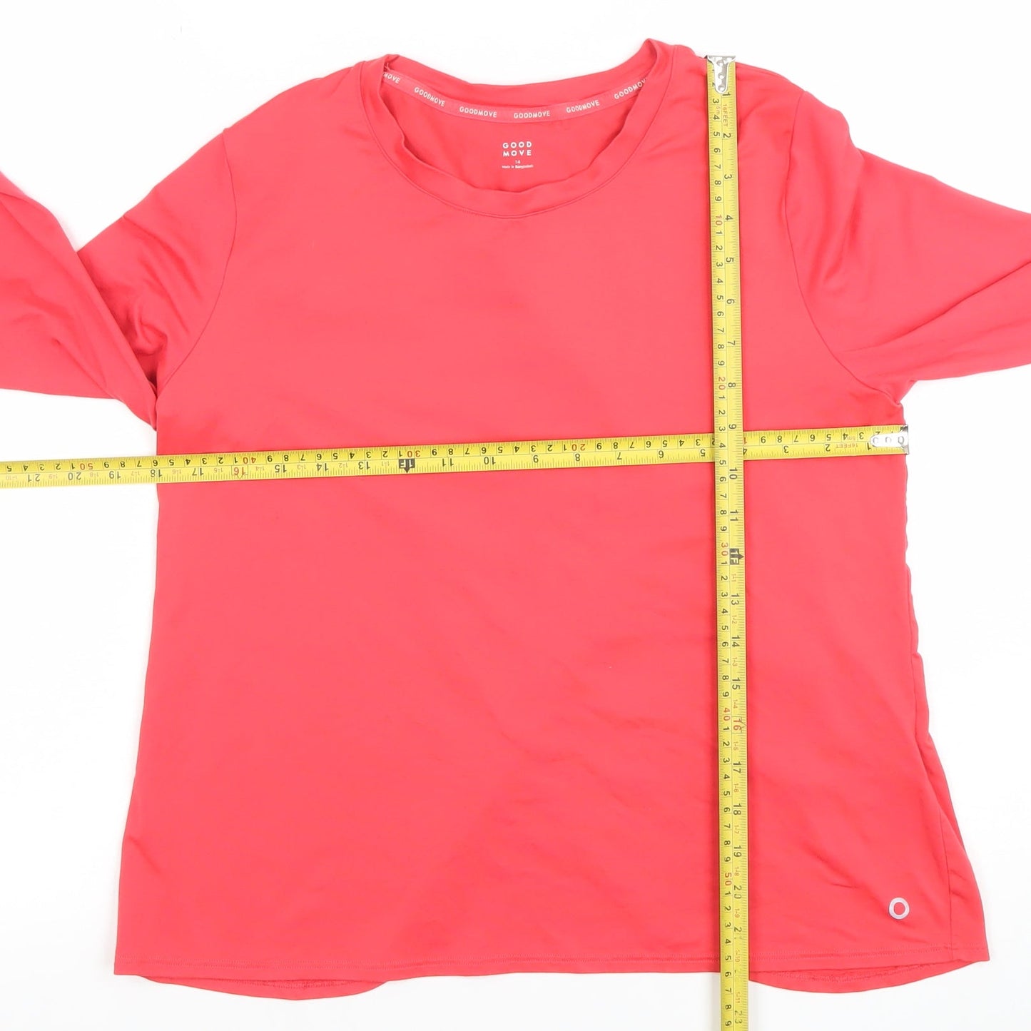 Marks and Spencer Women’s Pink Long Sleeve Active T-Shirt Size 14