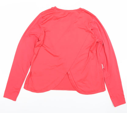 Marks and Spencer Women’s Pink Long Sleeve Active T-Shirt Size 14
