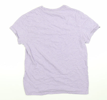 Superdry Studios Men's Lilac Organic Cotton Crew Neck T-Shirt Size L