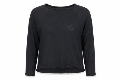 Womens UK Size S Zara Black Basic T-Shirt