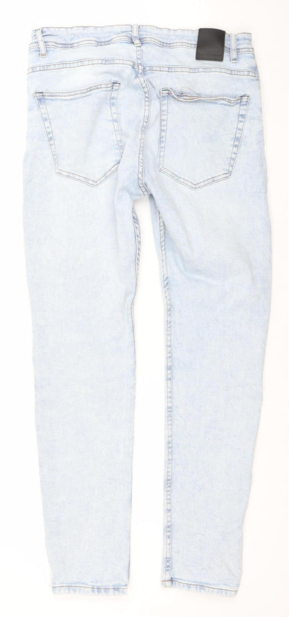 ZARA Women's Blue Light Wash Skinny Jeans Size 8