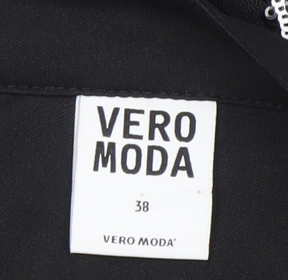 Womens UK Size 10 VERO MODA Straight & Pencil Satin Skirt