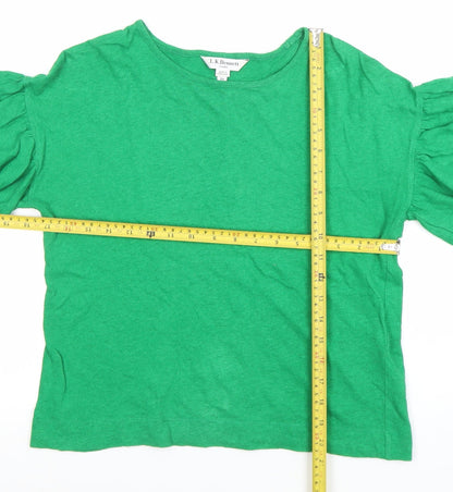 Womens UK Size XS L.K. Bennett Green Basic T-Shirt
