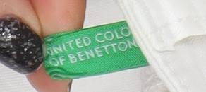 United Colors of Benetton Women's Ivory Skinny Jeans Size 12 Slim Fit Denim