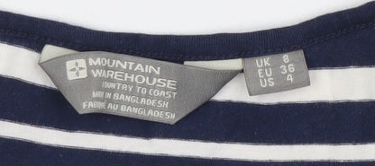 Mountain Warehouse Women’s Blue Striped Sleeveless Tank Dress Size 8