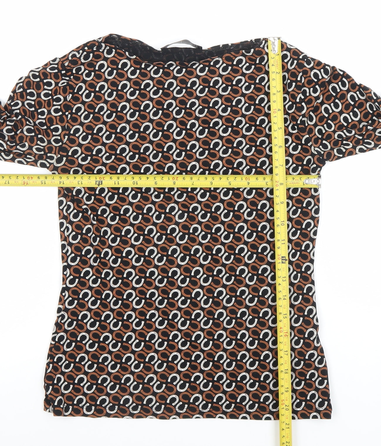 Womens UK Size 10 Marks and Spencer Brown Basic Blouse