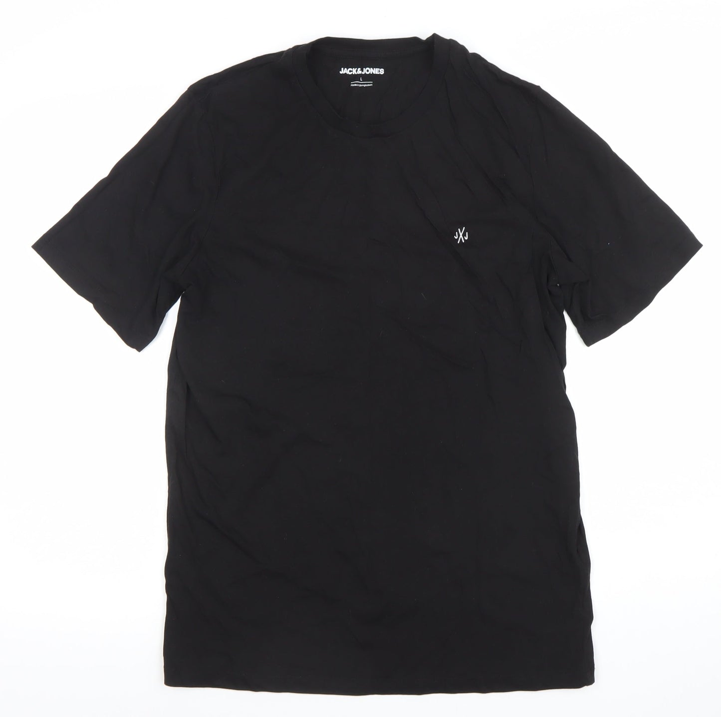 Mens UK Size L JACK & JONES Black  T-Shirt