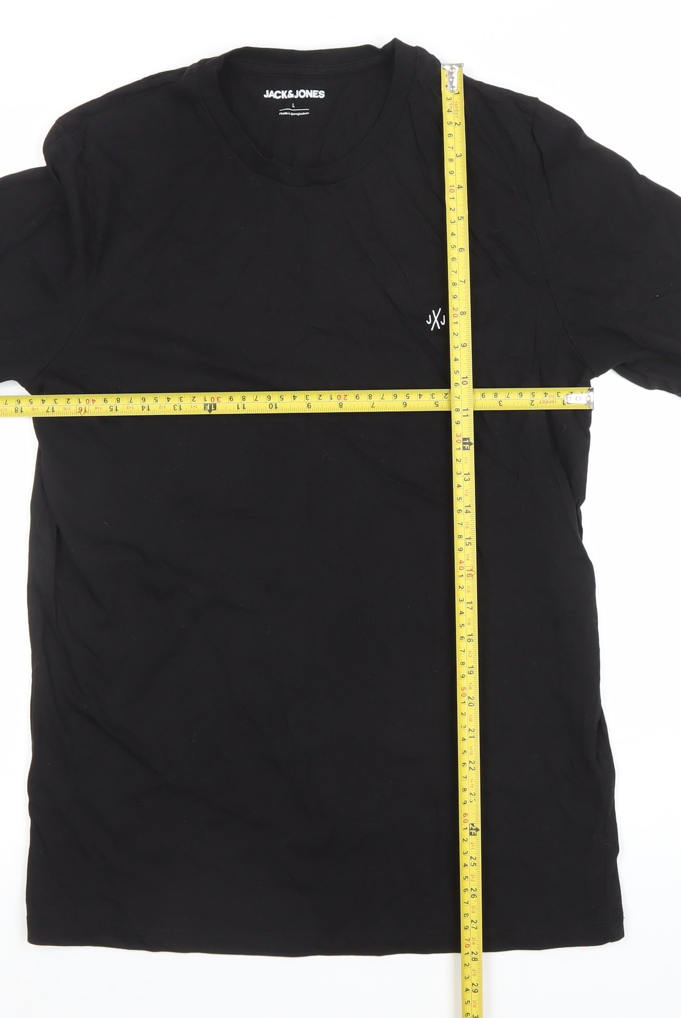 Mens UK Size L JACK & JONES Black  T-Shirt