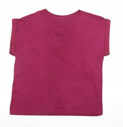 Womens UK Size 10 VILA Purple Basic Blouse