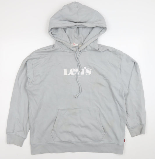 Womens UK Size XL Levi's Grey Pullover Hoodie