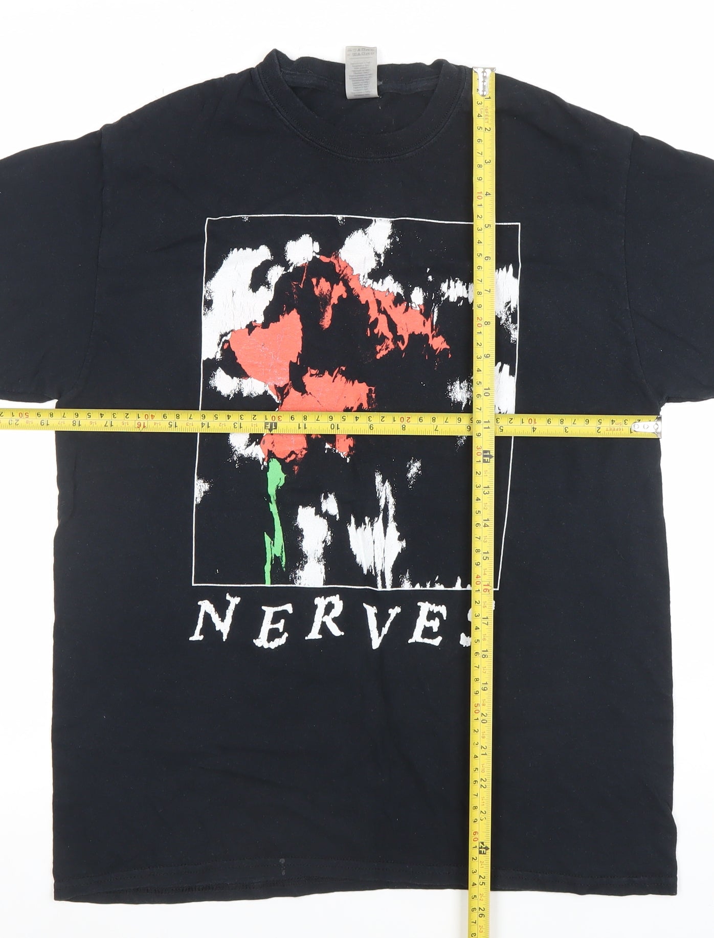 Mens UK Size M Gildan Black  T-Shirt