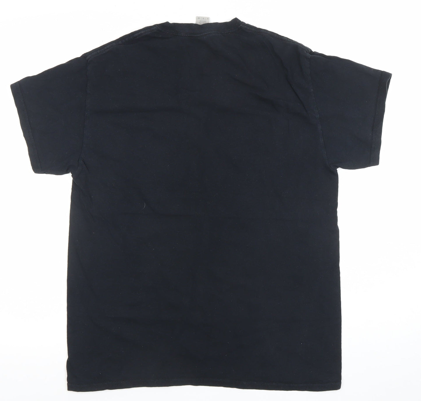 Mens UK Size M Gildan Black  T-Shirt