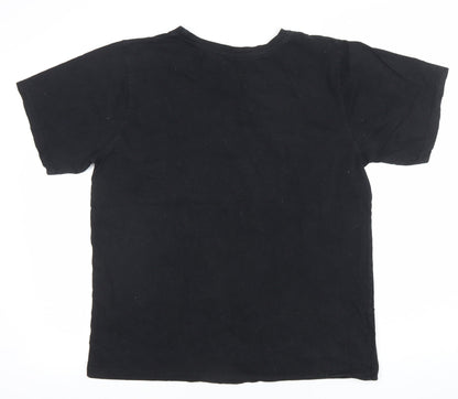 Tommy Hilfiger Men's Black XL 1985 Logo Graphic Cotton T-Shirt