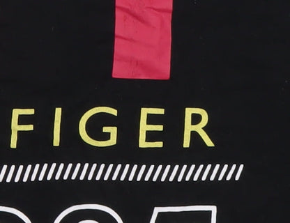 Tommy Hilfiger Men's Black XL 1985 Logo Graphic Cotton T-Shirt