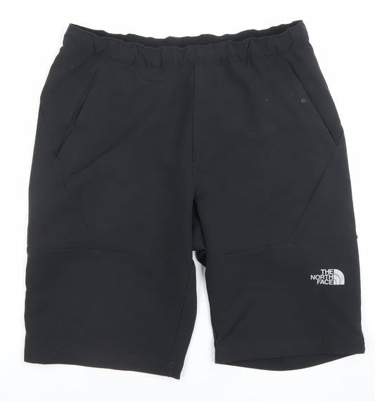 The North Face Mens Black Quick Dry Elastic Waist Biker Shorts M