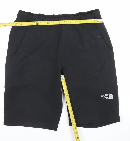 The North Face Mens Black Quick Dry Elastic Waist Biker Shorts M