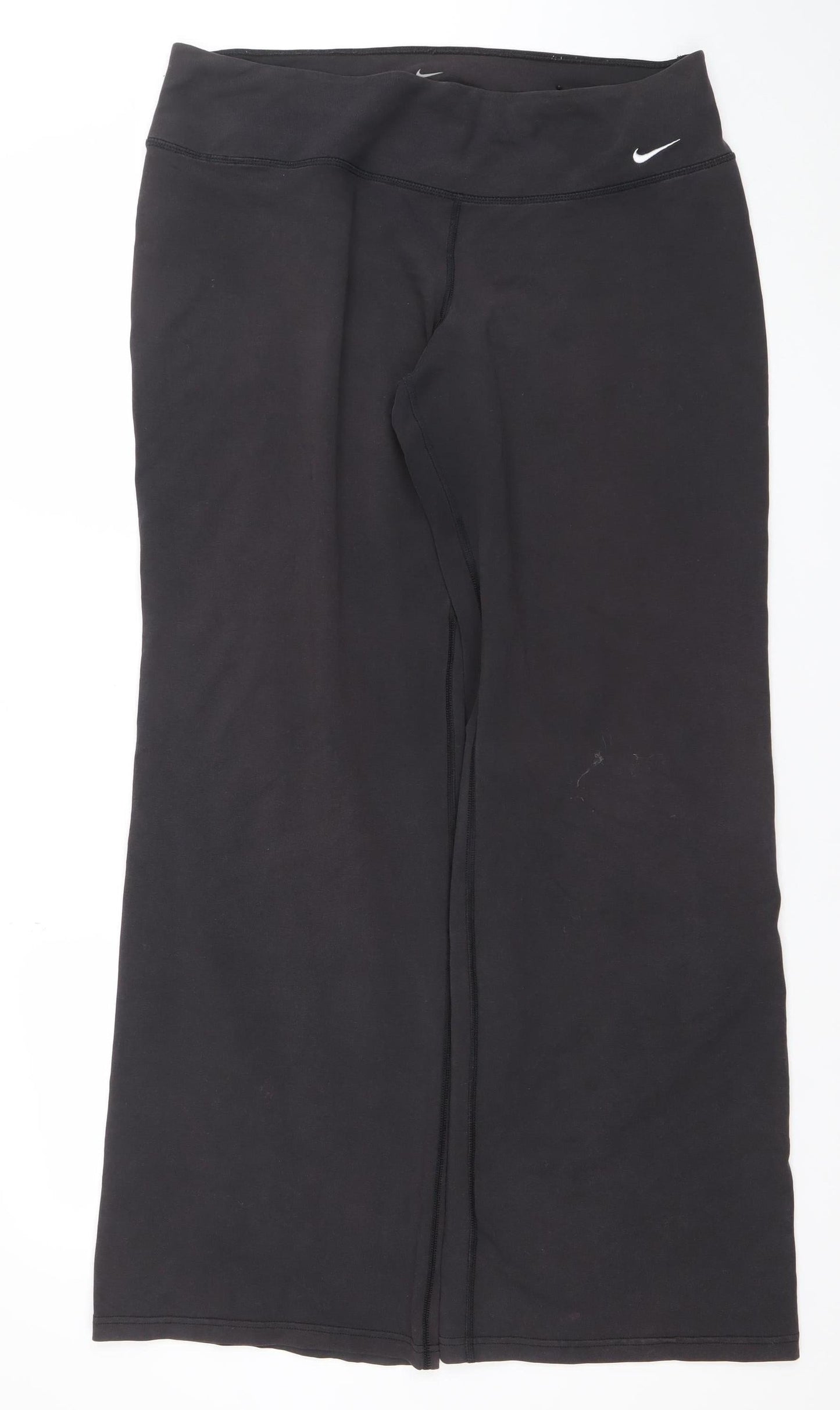 Nike Women's Black Dri-FIT Yoga Trousers Size L Moisture Wicking