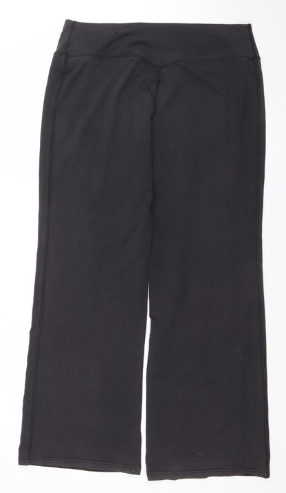 Nike Women's Black Dri-FIT Yoga Trousers Size L Moisture Wicking