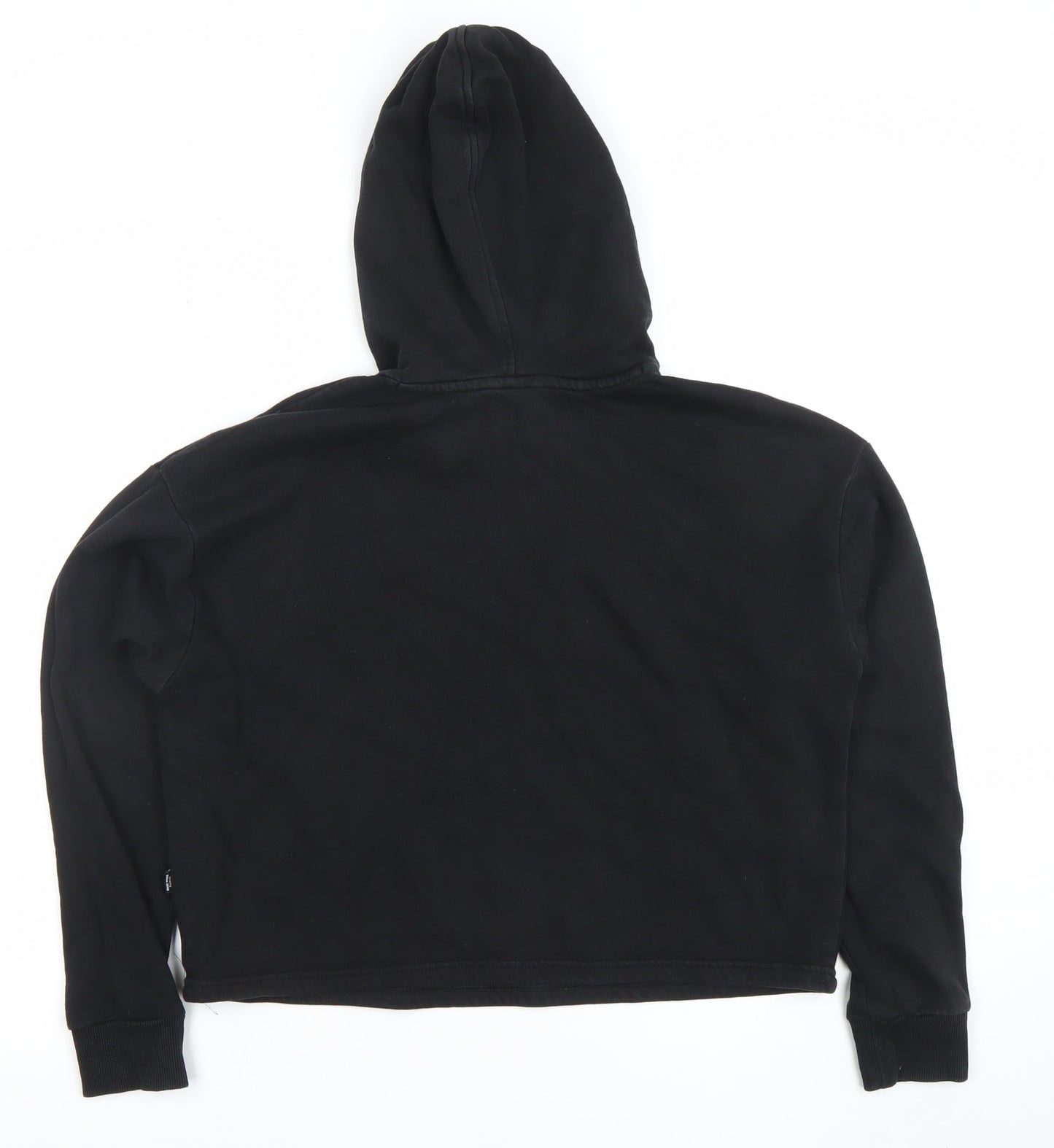 Puma Womens Black XS Pullover Hoodie Sweatshirt Athletic Logo