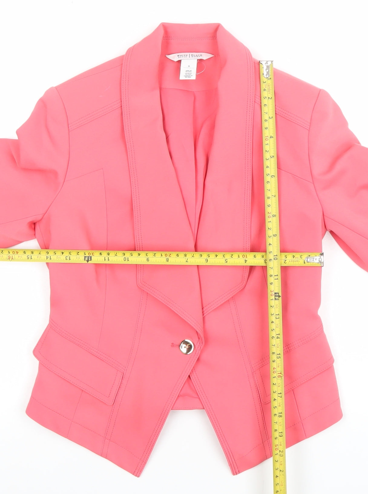 Womens UK Size 6 White House Black Market Regular Pink Blazer