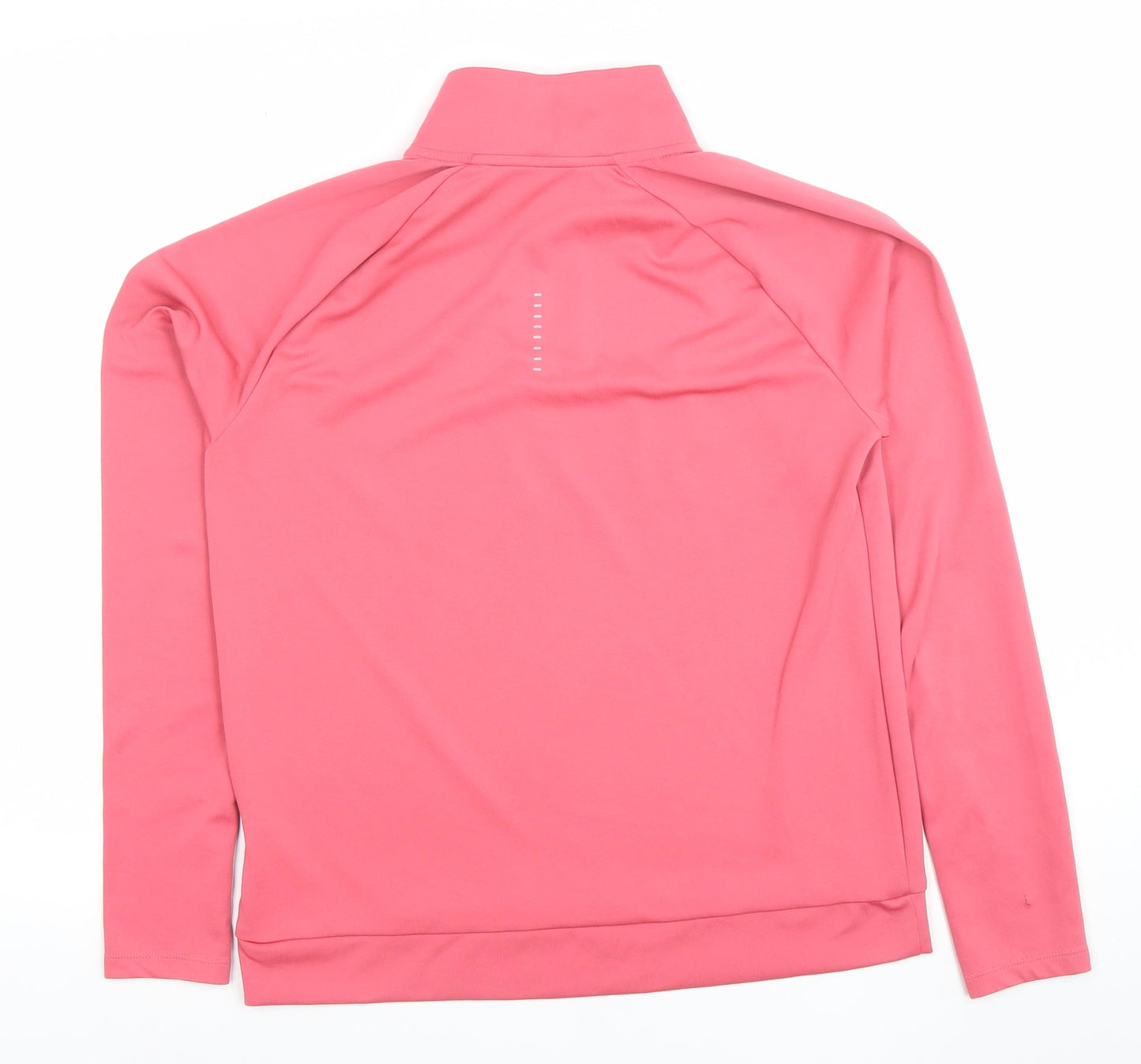 Nike Women's Pink Dri-Fit 1/4 Zip Long Sleeve Running Top Size S