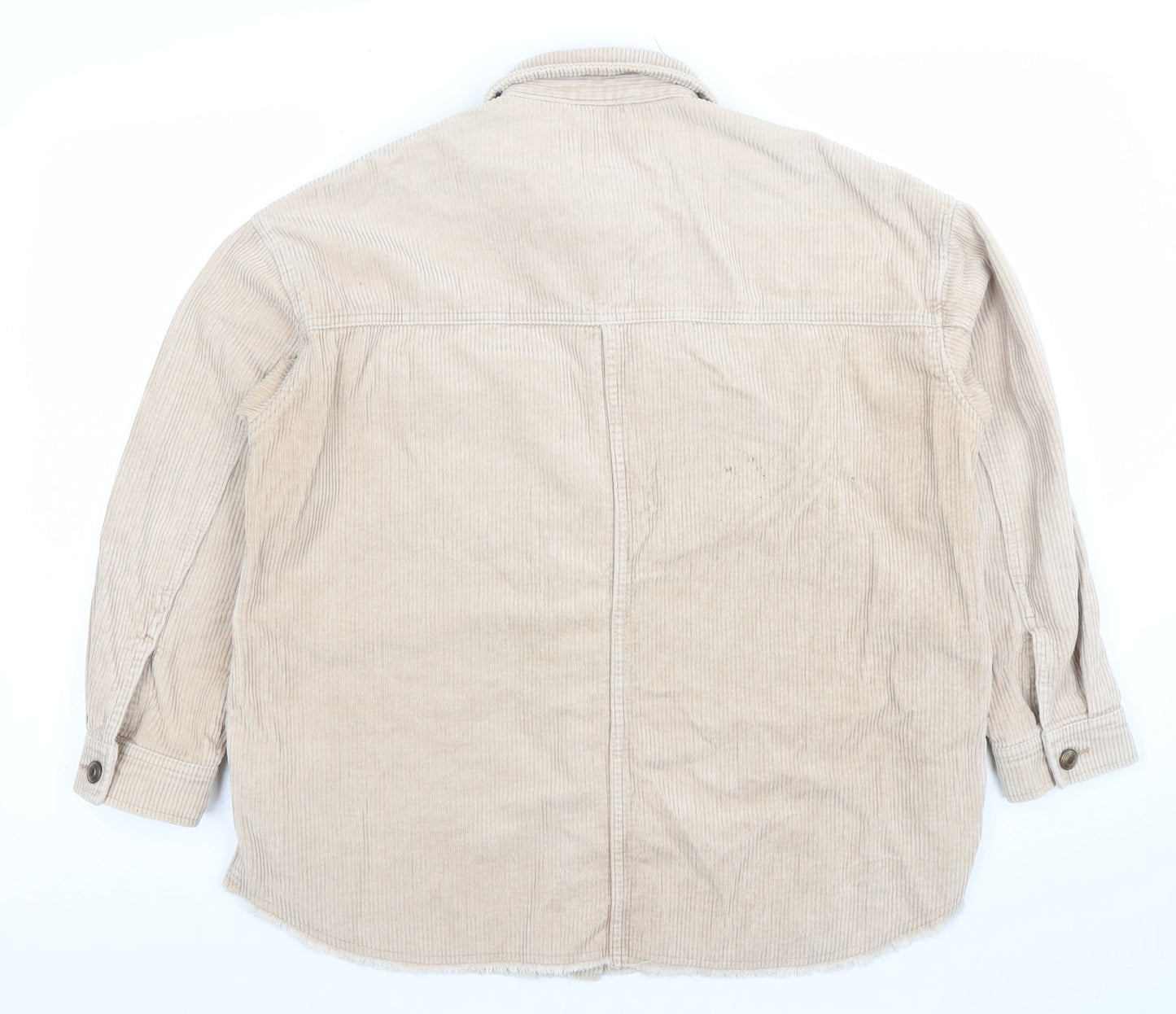 Womens UK Size XS Zara Beige Basic Jacket