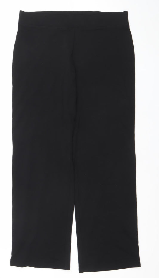 Marks and Spencer Women's Black Slim Fit Stretch Active Leggings Size 12