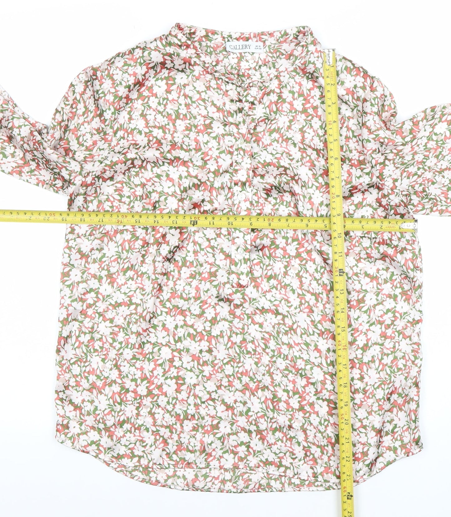 Womens UK Size 10 Gallery Multicoloured Tunic Blouse