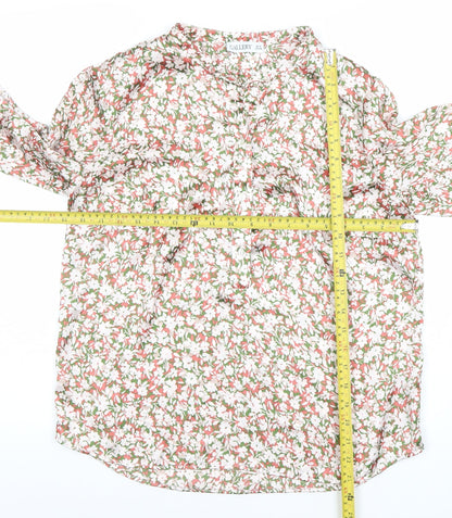Womens UK Size 10 Gallery Multicoloured Tunic Blouse