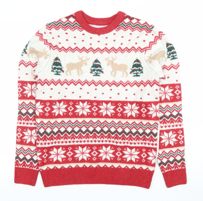 Primark Men's Multicoloured Christmas Fair Isle Jumper S