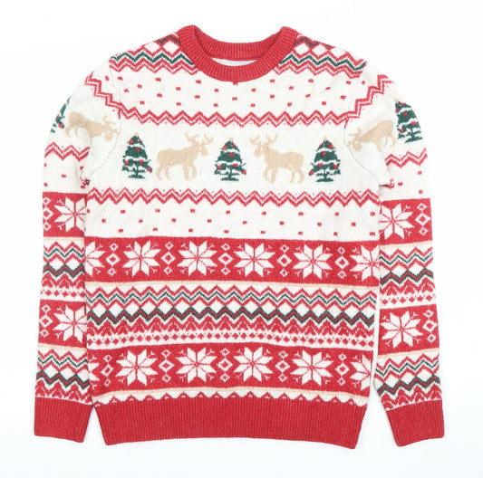Primark Men's Multicoloured Christmas Fair Isle Jumper S